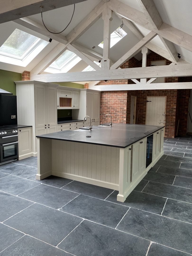 Willerby Lodge — full room view of ash kitchen